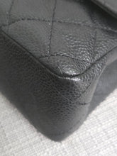 Load image into Gallery viewer, Chanel series 16 circa 2012 Black Caviar 11.12 Medium ML Timeless Classic Double Flap Bag with GHW
