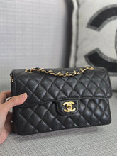 Load image into Gallery viewer, Chanel series 31 2021 Black Caviar Small Timeless Classic Double Flap Bag with GHW
