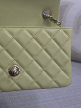Load image into Gallery viewer, Chanel 23C 2022/2023 Cruise Collection Pastel Lime Green Lambskin Mini Rectangular Flap Bag with Champagne GHW
