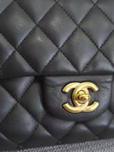 Load image into Gallery viewer, Chanel series 16 2012 Black Lambskin Medium ML Timeless Classic Double Flap Bag with GHW
