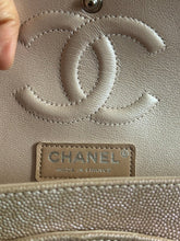 Load image into Gallery viewer, Chanel series 24 17B 2017 Fall/Winter collection Rose Gold Chevron Caviar Medium ML Timeless Classic Double Flap Bag with SHW
