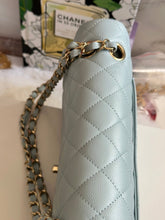 Load image into Gallery viewer, Chanel 22P Blue Caviar LGHW Medium ML Timeless Classic Double Flap Bag

