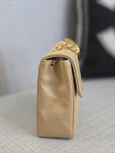 Load image into Gallery viewer, Chanel series 1 Beige Lambskin 24K GHW Vintage Mini Flap Bag
