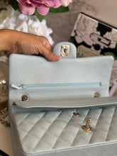 Load image into Gallery viewer, Chanel 22P Blue Caviar LGHW Medium ML Timeless Classic Double Flap Bag
