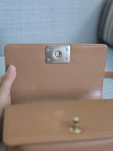 Load image into Gallery viewer, Chanel 21K 2021 Fall/Winter Collection Caramel Brown Caviar shiny champagne GHW Small Le Boy Flap Bag
