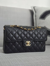 Load image into Gallery viewer, Chanel series 31 2021 Black Caviar Small Timeless Classic Double Flap Bag with GHW
