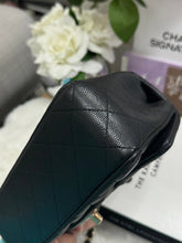 Load image into Gallery viewer, Chanel series 24 17B 2017 Fall/Winter Collection Black caviar LGHW Mini Rectangular Flap Bag with Burgundy Leather lining
