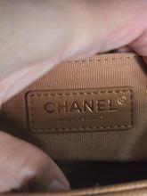 Load image into Gallery viewer, Chanel 21K 2021 Fall/Winter Collection Caramel Brown Caviar shiny champagne GHW Small Le Boy Flap Bag
