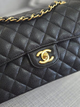 Load image into Gallery viewer, Chanel series 31 2021 Black Caviar Small Timeless Classic Double Flap Bag with GHW
