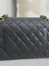 Load image into Gallery viewer, Chanel series 16 circa 2012 Black Caviar 11.12 Medium ML Timeless Classic Double Flap Bag with GHW
