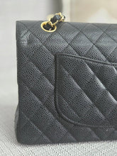 Load image into Gallery viewer, Chanel series 16 circa 2012 Black Caviar 11.12 Medium ML Timeless Classic Double Flap Bag with GHW
