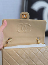 Load image into Gallery viewer, Chanel series 1 Beige Lambskin 24K GHW Vintage Mini Flap Bag
