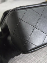 Load image into Gallery viewer, Chanel 2024 Black Lambskin Classic Mini Rectangular Flap Bag with Champagne GHW
