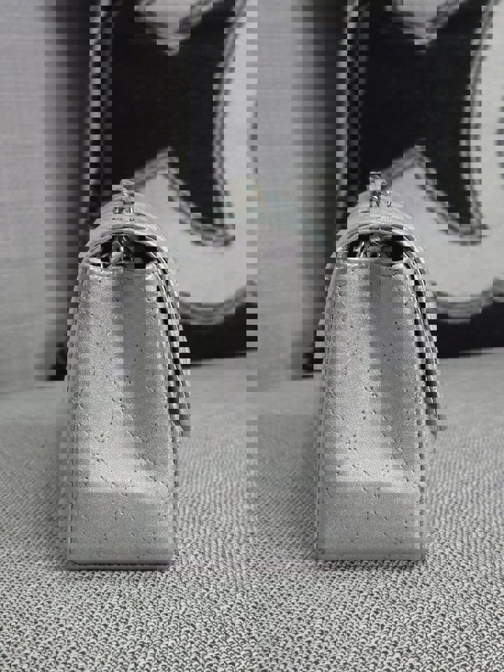 Chanel Series 31 21P 2021 Pre Spring/Summer Collection Iridescent Silver lambskin SHW Square Mini Flap Bag