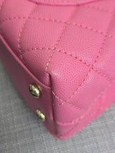 Load image into Gallery viewer, Chanel series 31 21P 2021 Pre Spring/Summer Collection Pink Caviar Coco Handle Flap Bag with Top Handle and Detachable Strap size Small
