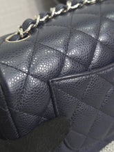 Load image into Gallery viewer, Chanel series 18 14C 2014 Cruise Collection Navy Caviar SHW Classsic Mini Rectangular Flap Bag
