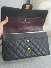 Load image into Gallery viewer, Chanel series 16 circa 2012 Black Caviar 11.12 Medium ML Timeless Classic Double Flap Bag with GHW
