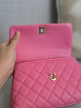 Load image into Gallery viewer, Chanel series 31 21P 2021 Pre Spring/Summer Collection Pink Caviar Coco Handle Flap Bag with Top Handle and Detachable Strap size Small
