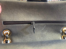 Load image into Gallery viewer, Chanel Turquoise Gold Tweed Classic Medium ML double flap bag from 19A collection Ancient Egypt
