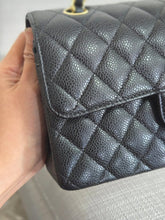 Load image into Gallery viewer, Chanel series 31 2021 Black Caviar Small Timeless Classic Double Flap Bag with GHW

