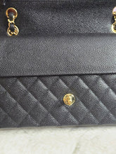 Load image into Gallery viewer, Chanel series 20 2015 Black Caviar GHW 11.12 Timeless ML Medium Classic Double Flap Bag
