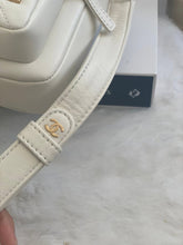Load image into Gallery viewer, Chanel 22C White Calfskin GHW Small Camera Case Bag with Adjustable Strap
