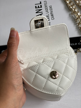 Load image into Gallery viewer, Chanel 22S White Lambskin LGHW Heart Belt bag

