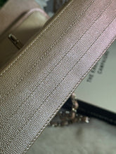 Load image into Gallery viewer, Chanel series 24 17B 2017 Fall/Winter collection Rose Gold Chevron Caviar Medium ML Timeless Classic Double Flap Bag with SHW
