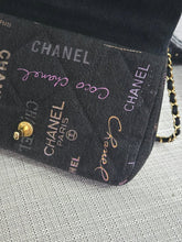 Load image into Gallery viewer, Chanel 22P collection Black Denim Mood Flap Bag with Aged GHW size Medium (25 cms)
