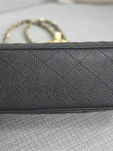 Load image into Gallery viewer, Chanel series 16 circa 2012 Black Caviar 11.12 Medium ML Timeless Classic Double Flap Bag with GHW
