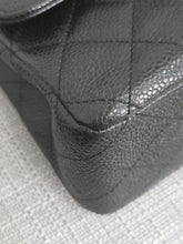 Load image into Gallery viewer, Chanel series 16 circa 2012 Black Caviar 11.12 Medium ML Timeless Classic Double Flap Bag with GHW
