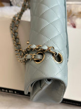 Load image into Gallery viewer, Chanel 22P Blue Caviar LGHW Medium ML Timeless Classic Double Flap Bag
