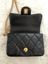 Load image into Gallery viewer, Chanel 22P Black Lambskin GHW Square mini flap bag
