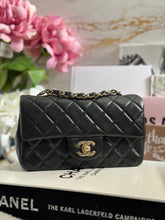 Load image into Gallery viewer, Chanel Series 30 (2021) Black Lambskin LGHW Mini Rectangular flap bag
