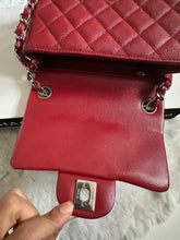 Load image into Gallery viewer, Chanel series 24 17B collection series 24 Red Caviar SHW Mini square Flap Bag
