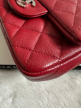 Load image into Gallery viewer, Chanel series 24 17B collection series 24 Red Caviar SHW Mini square Flap Bag
