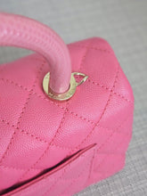 Load image into Gallery viewer, Chanel series 31 21P 2021 Pre Spring/Summer Collection Pink Caviar Coco Handle Flap Bag with Top Handle and Detachable Strap size Small
