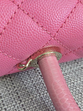 Load image into Gallery viewer, Chanel series 31 21P 2021 Pre Spring/Summer Collection Pink Caviar Coco Handle Flap Bag with Top Handle and Detachable Strap size Small
