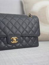 Load image into Gallery viewer, Chanel series 16 circa 2012 Black Caviar 11.12 Medium ML Timeless Classic Double Flap Bag with GHW
