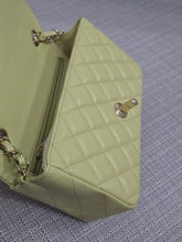 Load image into Gallery viewer, Chanel 23C 2022/2023 Cruise Collection Pastel Lime Green Lambskin Mini Rectangular Flap Bag with Champagne GHW
