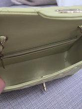 Load image into Gallery viewer, Chanel 23C 2022/2023 Cruise Collection Pastel Lime Green Lambskin Mini Rectangular Flap Bag with Champagne GHW
