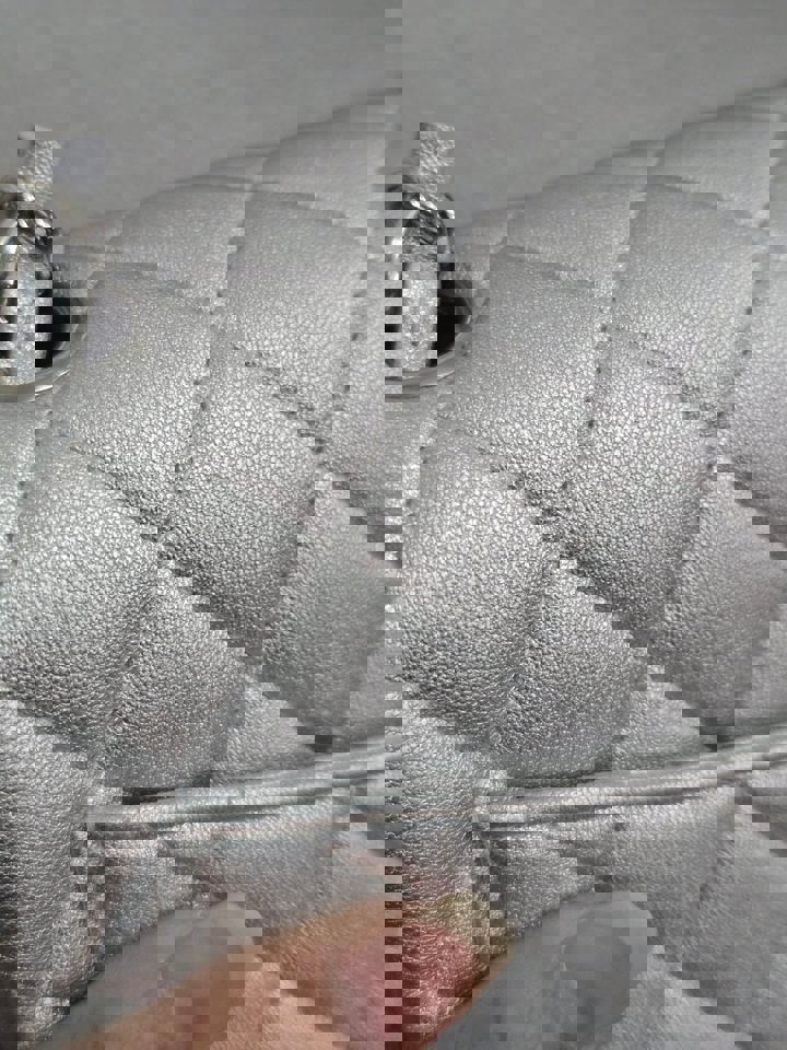 Chanel Series 31 21P 2021 Pre Spring/Summer Collection Iridescent Silver lambskin SHW Square Mini Flap Bag