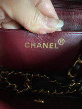 Load image into Gallery viewer, Chanel series 3 Black Lambskin 24K GHW Small Diana Flap Bag
