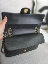 Load image into Gallery viewer, Chanel series 16 2012 Black Lambskin Medium ML Timeless Classic Double Flap Bag with GHW
