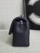 Load image into Gallery viewer, Chanel series 18 14C 2014 Cruise Collection Navy Caviar SHW Classsic Mini Rectangular Flap Bag
