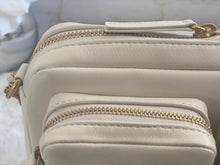 Load image into Gallery viewer, Chanel 22C White Calfskin GHW Small Camera Case Bag with Adjustable Strap

