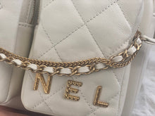 Load image into Gallery viewer, Chanel 22C White Calfskin GHW Small Camera Case Bag with Adjustable Strap
