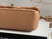 Load image into Gallery viewer, Chanel series 25 18S Collection Pearly Dark Beige Caviar Champagne Gold Hardware Mini Rectangular Flap Bag
