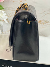Load image into Gallery viewer, Chanel series 3 Black Lambskin 24K GHW Small Diana Flap Bag
