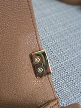 Load image into Gallery viewer, Chanel 21K 2021 Fall/Winter Collection Caramel Brown Caviar shiny champagne GHW Small Le Boy Flap Bag
